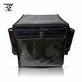 Heavy duty waterproof medium size insulated food delivery bag with bottle pocket, fast food delivery bag / thermal insulated bag / pizza delivery bag, home delivery bag, restaurant bag, takeaway bag. 
