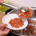 2-in-1 Frying Tongs and Oil Strainer-Stainless Steel. 