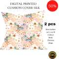 Cushion Cover Set of 2 Decorative Throw Cushion Covers for Sofa (16"x16") |Printed cushion cover| Decorative Digital print Custom Personalized Removable Washable Affordable Comfortable Eco-friendly cushion cover. 