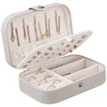 Leather Jewellery Organizer Box for Girls | Ear Rings & Necklace_Bracelets Holder | Small Jewelry Box Vanity Hanger Stand Velvet. 