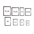 Single Rectangular Horizontal Minimalist Modern Customized Frames Characters Quotes Photo Wall Decoration Photo Frame Wall Art Hanging Home Decoration Picture Gallery for Living Room Study Room. 