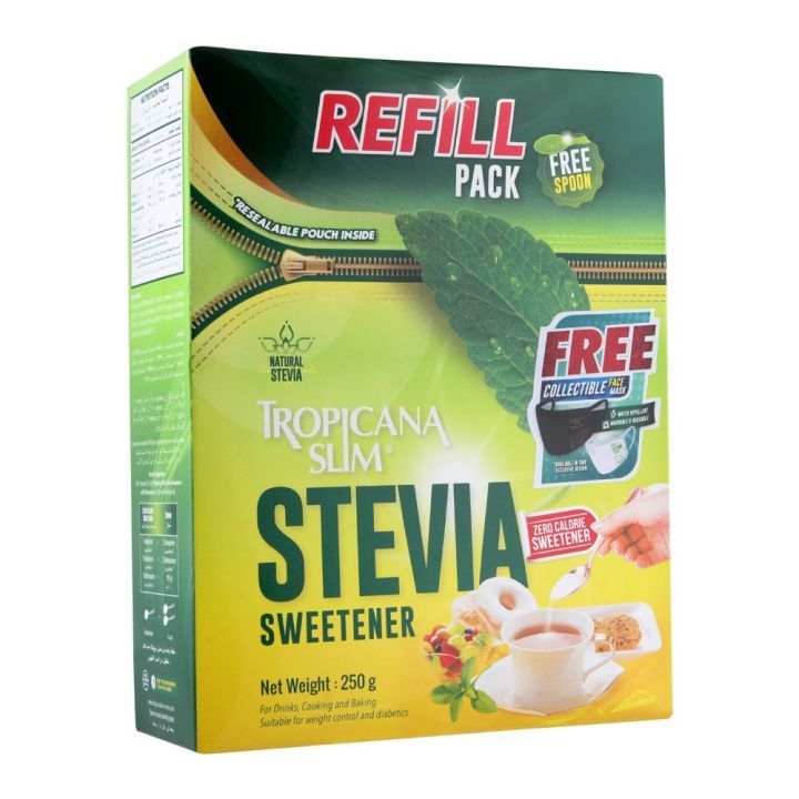 TROPICANA SLIM SWEETENER ZERO CALORIE REFILL PACK 250 GM