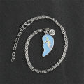 Best Friends Necklace Broken 2 PCS Unicorn Love Stitching Friendship Necklaces Nicle. 