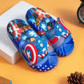Children's slippers, summer babies, boys, anti slip internet celebrities, Captain America, kindergarten soft soles, indoor bathroom cool shoes. 