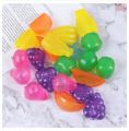 Ice Cubes Reusable 12pcs/24pcs different shapes fruit shape Silicone Plastic Ice Cubes kids serving, Assorted Colors. 