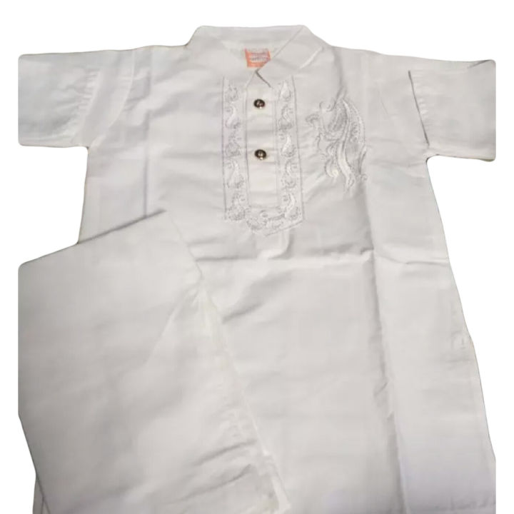 Boys White Shalwar Kameez - Traditional And Stylish Pakistani Attire For Boys, Premium Quality For Long-Lasting Wear