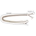Classic Pocket Watch Double Albert Chain T-Bar Watch Chain Link Vintage Heavy Duty Pocket Chain Men Fashion Accessories. 