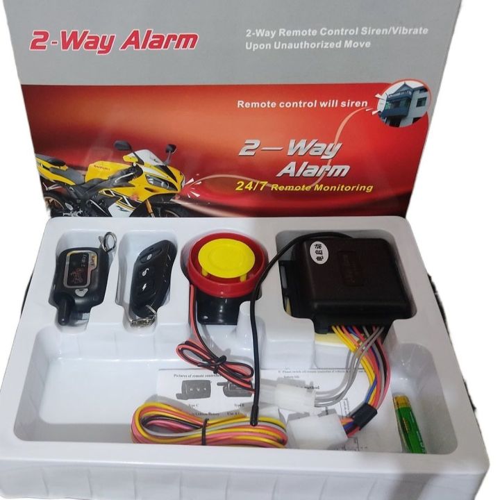 2 Way Bike Alarm Motorcycle Lock Security System  Remote vibration / Anti Theft Security System 2 Way With Remote