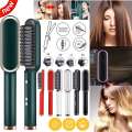 Electric Professional Hair Straightening Brush and Curling Hair 2 in 1 Styling Tool Three-minute styling straight hair comb For Girls/ Women - Quick Heat, Auto Shut Off. 