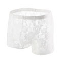 【PeacemPeace】 CLEVER-MENMODE Lace Underwear Men Sexy See Through Panties Boxers Penis Pouch Long Leg Mesh Transparent Underpants Boxer Shorts. 