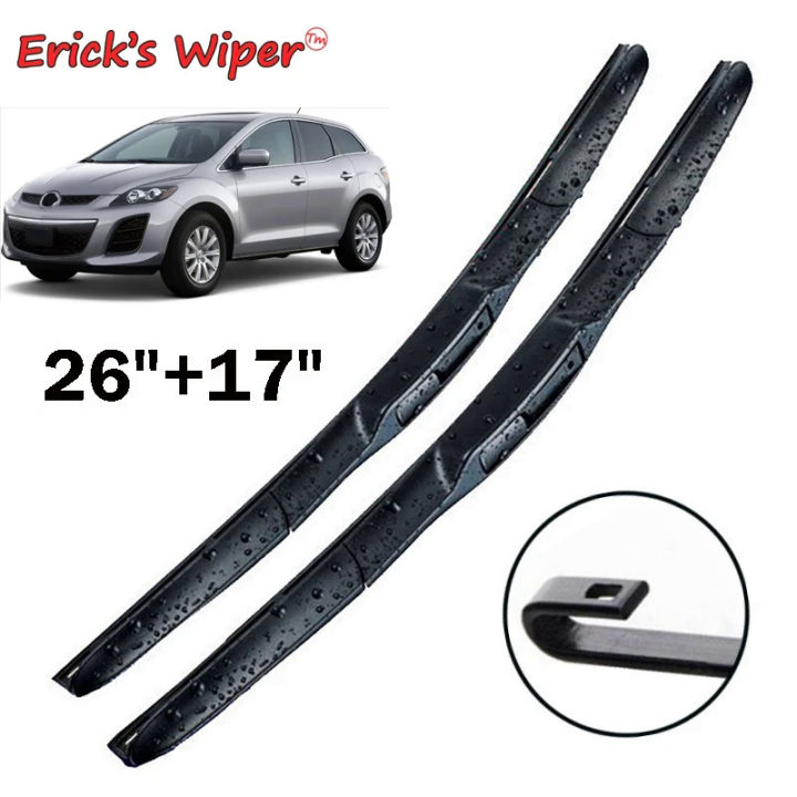 Erick's Wiper Front Wiper Blades For Mazda CX7 CX-7 2006 - 2013 Windshield Windscreen Clean Window Car Rain Brushes 26" 17"