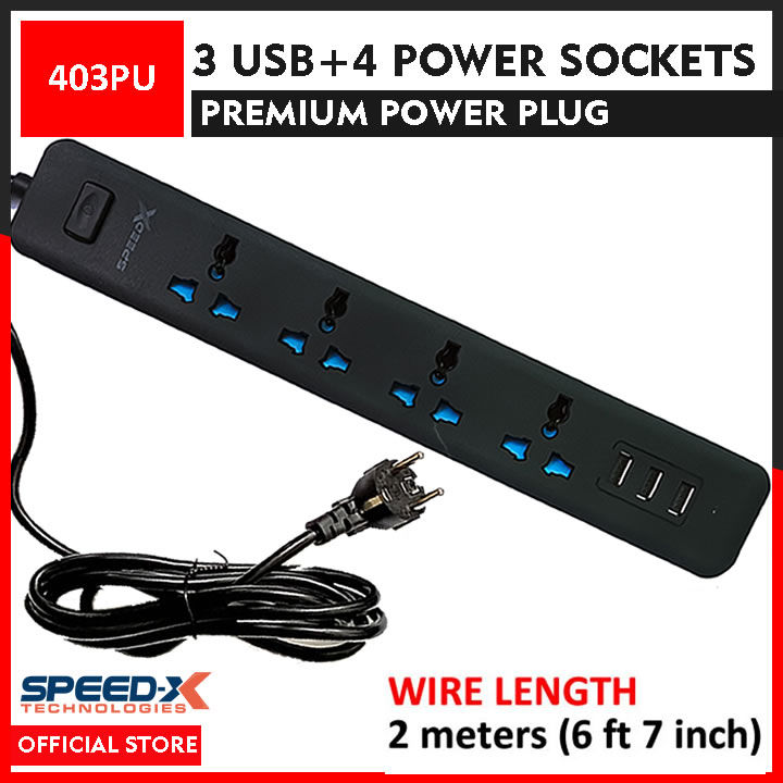 SpeedX%20403PUC%20Power%20Strip%20Multi%20Power%20Plug%20Extension%20Board%20with%203%20USB%20Ports%20+%204%20Sockets%20Universal%20Travel%20Charging%20Adapter%20-%20Image%207