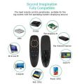 Voice Air Mouse with Microphone 2.4GHz Wireless USB 6 Axis Gyroscope IR Remote Control For Android TV Box Laptop PC. 