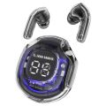 Air 39 TWS Small Ice Cubes Bluetooth Earbuds Headset Wireless Stereo Digital Display Crystal Transparent Case Lightweight & Heavy Bass Boosted. 