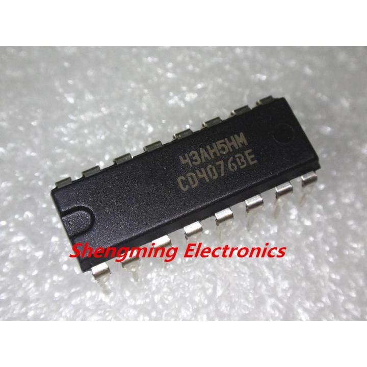 10 piezas CD4076BE CD4076 DIP-16 IC