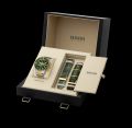 NEW CAPTAIN COOK AUTOMATIC CHRONOGRAPH GREEN DIAL WITH GOLDEN & SILVER BRACELET MEN'S WATCH - 801.6151.3531. 