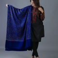 Shawl For Women | Full Kashmiri Block Print and Sui Handwork Jaal Stoler For Girls. 