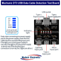 MECHANIC DT3 Data Cable Detection βoard USB Cable Tester Short Circuit On-Off Switching For iOS Android Type-C Test Board Tool. 