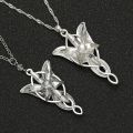 Arwen Evenstar Necklace Elfstone Elessar Aragorn Galadriel Elves Cubic Zirconia Stone Pendant Jewelry Women. 