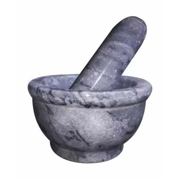 Marble Langri for Grinding Chillies Mixing & Mincing Kitchen Lungri-Durable