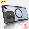 Nanu For Xiaomi Redmi 13C 5G 13R Poco M6 5G [Bull] Compatible with Magsafe Phone Case Shockproof Slim Soft Cover Transparent Back Protection Casing. 