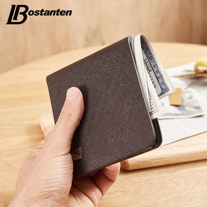 Bostanten Men's Genuine Cow Leather Wallet