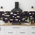 Mosaic Tile Stickers Pack – Premium Self-Adhesive Wall Decor Tiles 20cm x 10cm | Waterproof, Heat-Resistant & Easy Peel Stick On Backsplash Stickers for Kitchen Walls, Bathroom, Living Room, Furniture & Home Renovation Decoration. 