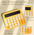 Desktop financial accounting calculator, 12-bit color keyboard, large screen calculator, modern calculator. 