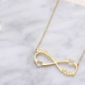 Infinity Love Necklace with couple Names Best For Gift. 