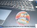 Be A Good Human Round Laptop Sticker Retro Aesthetic Decal Motivational Kindness Quote Sticker Vintage Rainbow Style Positive Vibes Aesthetic Sticker for Mobile & Journaling Trendy Round Decal Be A Good Human Typography Art 3inchx3inch sticker size. 