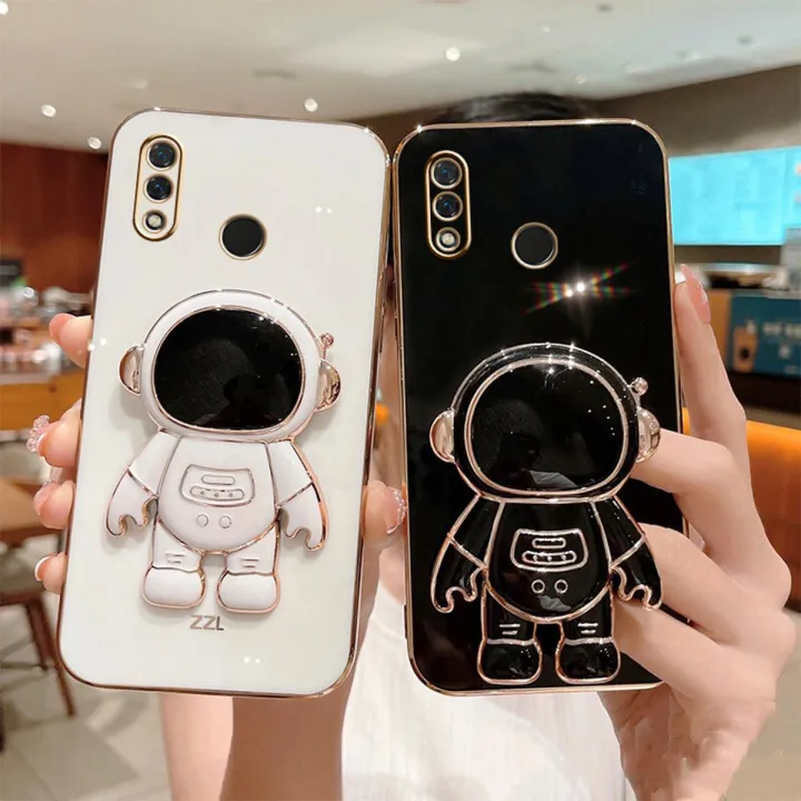 LECOMES%20for%20Huawei%20Y7%20Prime%202019%20/%20Y7%202019%20Back%20Cover%20with%20Cartoon%20Astronaut%20Folding%20Stand%20Luxury%206D%20Plating%20Shiny%20Elegant%20Phone%20Case%20Soft%20Silicone%20Square%20Protective%20Mobile%20Cases%20-%20Image%202