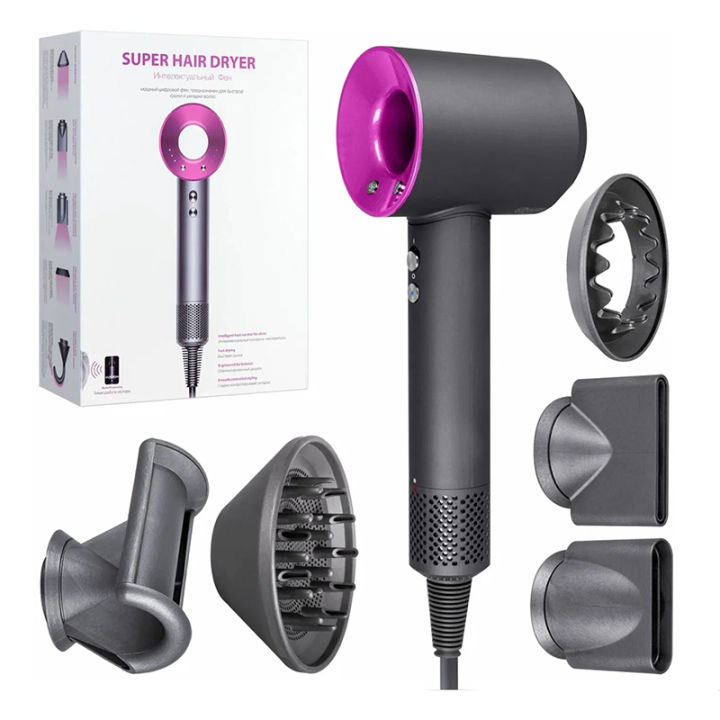 IONIC LEAFLESS HAIR DRIER 5 in 1 Electric High Power Air Dryer Multi-styler 1600W Magnetic Hair Dryer Set