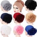 Hijab Turban Arabic Head Scarf Flower Women Chemo Cap Bandana For Women. 