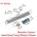 Resistive Thin Film Pressure Sensor Flexible Force Sensitive Resistor Load Cell Converter Module 4/5/7/18/110mm For Arduino. 