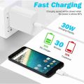 Original Google 30W USB-C Power Adapter PD Fast Charger for Google Pixel 9 Pro XL, 9, 8, 8a, 7 Pro, 7a, 6, 6a, 5 & Pixel Fold - Rapid Charging Wall Charger with Type-C Cable - High Speed Quick Charge - Compatible with All Android Smartphones & Tablets. 