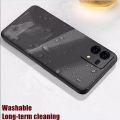 Oppo F21 Pro Soft Silicon Matte Black Back Cover Case Airbag Antishock With Camera Protection Bump. 