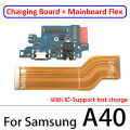 USB Charging Port Connector Board + Mainboard Flex For Samsung A10 A20 A30 A40 A50 A70 A10S A20S A30S A50S A31 Charging Port. 