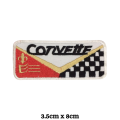 Corvette Automobile Motorsports Racing Embroidered Iron On Patch Sew On Badge Bags Caps Jeans and Jackets. 