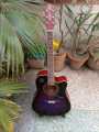 Acoustic Guitar 41 inches Color Purple with Free Gifts. 