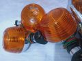 INDICATORS ROUND FOR HONDA CG125 OLD MODEL 4PCS SET PLASTIC (1978-1989) - FALKIN. 