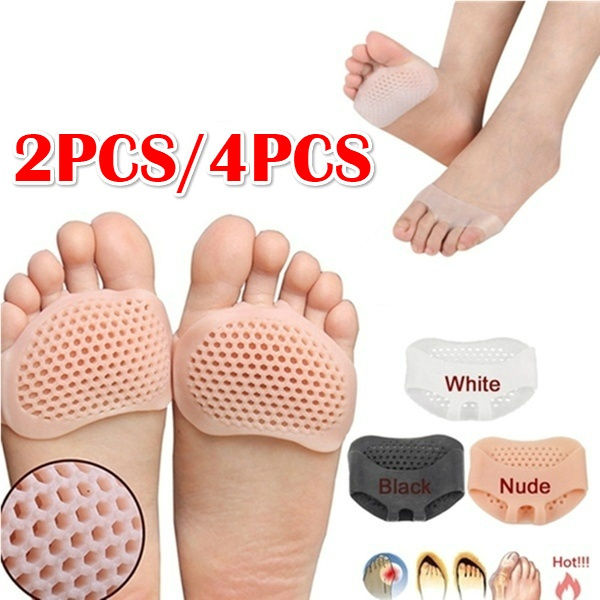 2PCS Silicone Gel Open-toed Toe Pads Sleeve Forefoot Cushions Toe Protector for Feet High Heels Foot Cover Metarsal Pain Relief Toe Cover