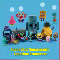 Floating SpongeBob Squarepants Aquarium Ornaments Fish Tank Landscaping Pineapple House Fish Shrimp Avoid Nest Trash Can Octopus Krusty Krab Chum Bucket Toy Collection. 