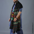 Shawl For Men and Boys  Black Green Tharri Wadera Shawl | Kamaal Khan. 