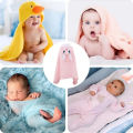 New Cartoon Animal Baby Bath Towel Newborn Girl Boy Wrap Blanket Absorbent Baby Bathrobe Hooded Coral Fleece Bath Towels 0-12 Months. 