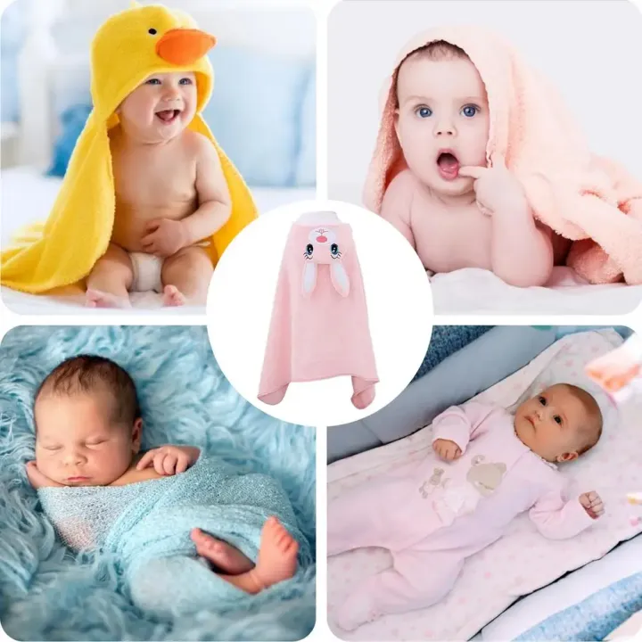 New%20Cartoon%20Animal%20Baby%20Bath%20Towel%20Newborn%20Girl%20Boy%20Wrap%20Blanket%20Absorbent%20Baby%20Bathrobe%20Hooded%20Coral%20Fleece%20Bath%20Towels%200-12%20Months%20-%20Image%205