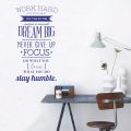 Work Hard Inspiring Quotes Vinyl Wall Art Sticker Never Give Up Dream Mural Decals Poster For Office Living Room Home Decor. 
