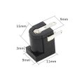 5PCS - DC-005 Black DC Socket Connector 5.5*2.1mm. 