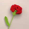 Hand-Knitted Crochet Carnation Flower Bouquet: Perfect Gift for Mum, Perfect for Weddings & Parties. 