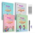 4pc Reusable Magic Handwriting Books for Kids, Preschool Grooved Practice Copybook, Montessori Tracing Workbooks, Perfect for Early Learning, Writing Practice, and Handwriting Development, Ideal First Learning Books for Children". 