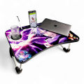 Relaxsit Foldable laptop / Coffee Table Foldable Table Computer Table Floor table Laptop table Drawing desk Bed Table Foldable Table Notebook Stand Reading Holder Breakfast Serving Bed Tray with Tablet Slots 40 x 60 cm or 16 x 24". 